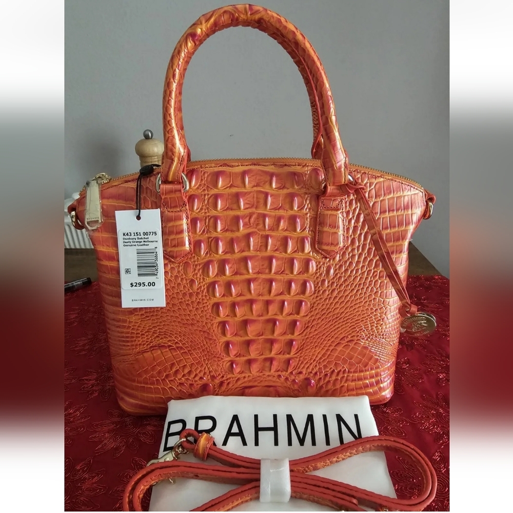 Brahmin Duxburry Dusty Orange Melbourne NWT